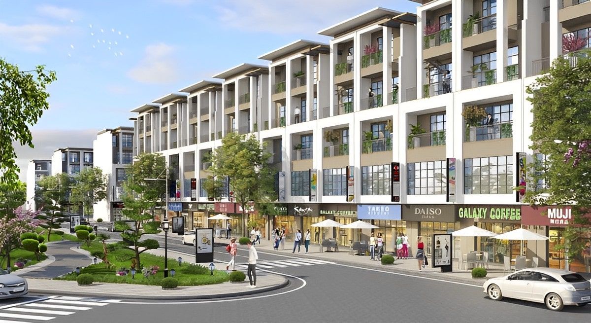 Mua shophouse hướng Tây Tứ Trạch vị trí đẹp kinh doanh mặt tiền 6m Hà Tĩnh Heritage giá VIP